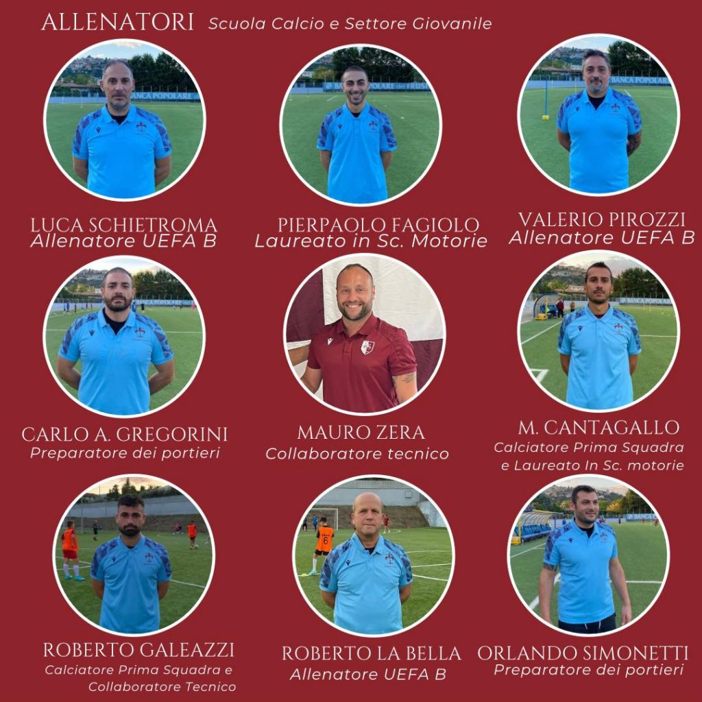 Allenatori Scuola Calcio Ferentino