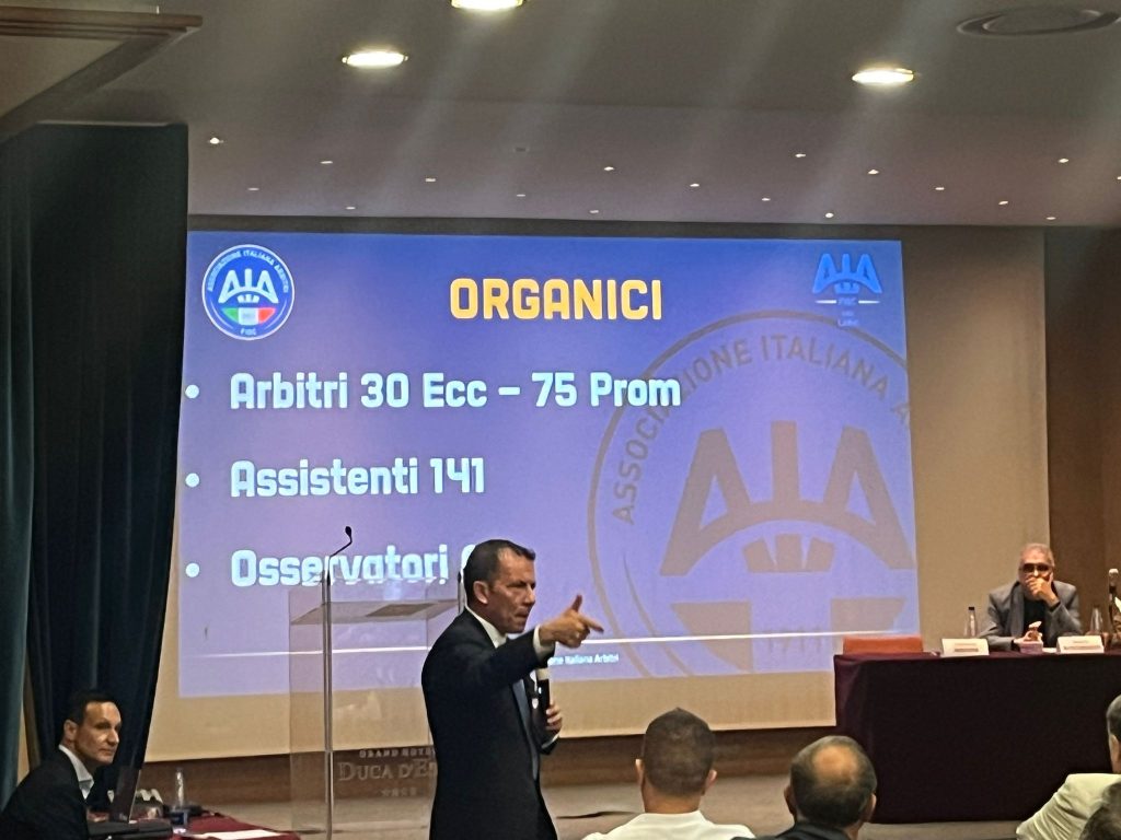 Il presidente del Comitato Regionale Arbitri del Lazio Francesco Massini.