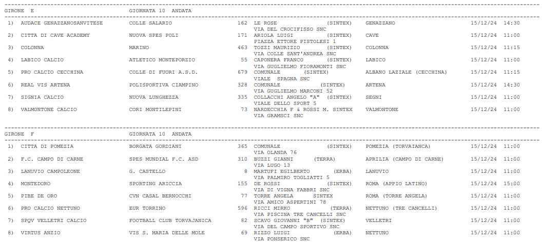 Campionato Prima Categoria 2