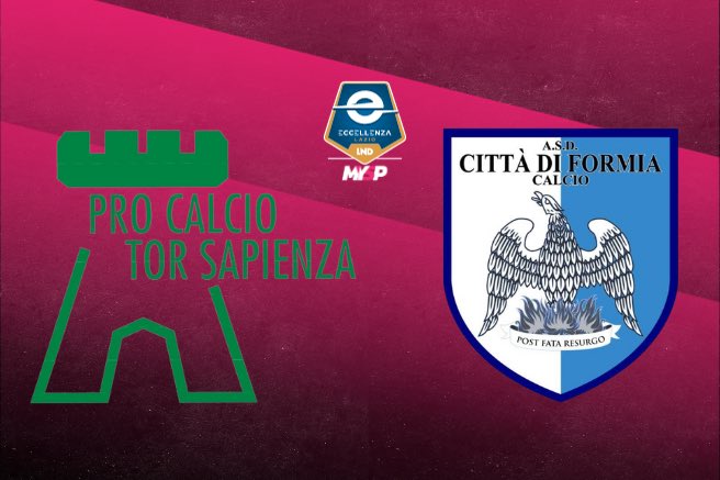 Pro calcio Tor Sapienza-Città di Formia Eccellenza Lazio
